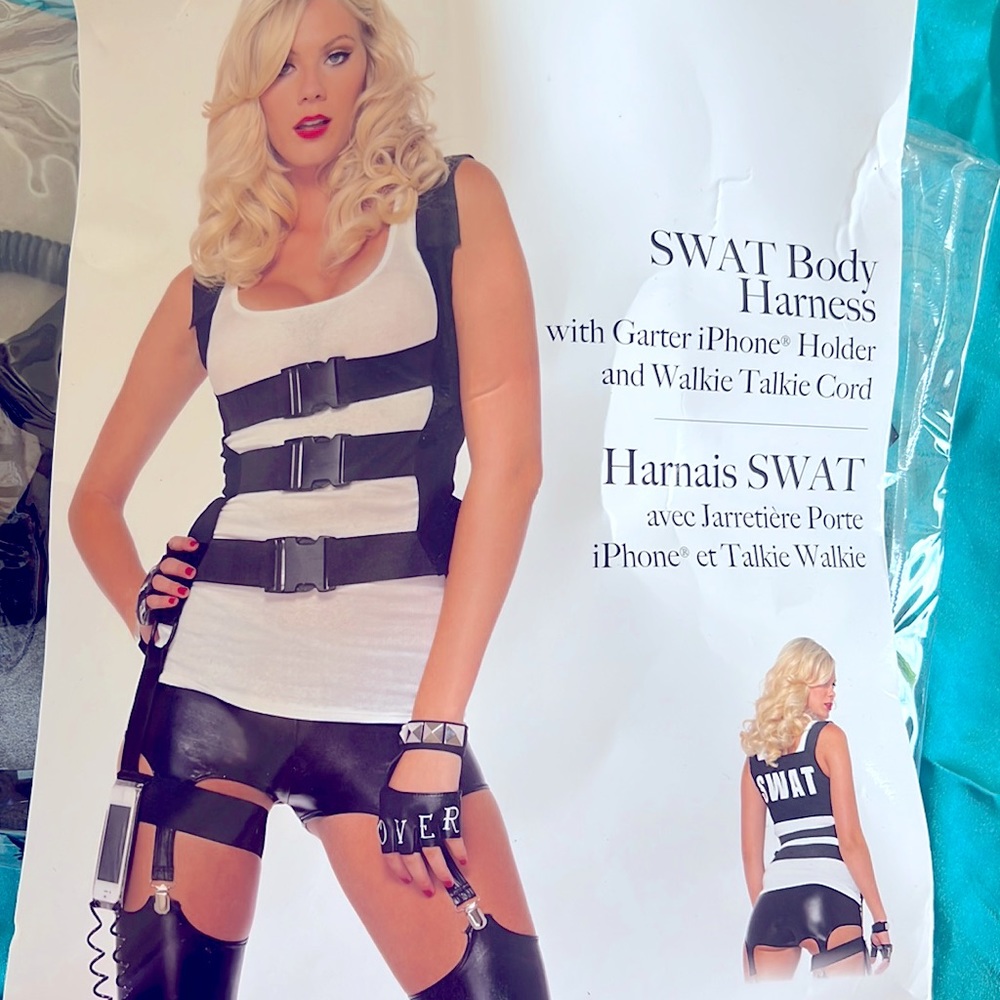 Sexy SWAT Body Harness Costume – One Size